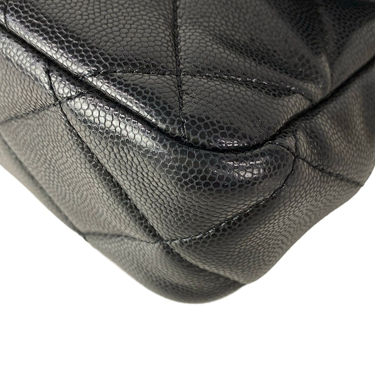 Chanel Shoulder Bag Quilted Black Gold Chain — view 7