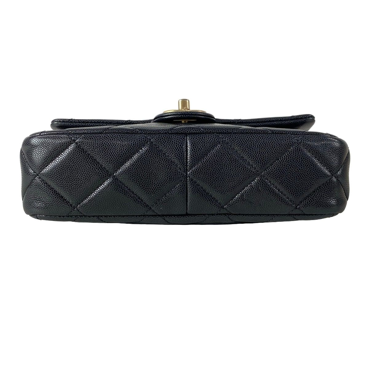 Chanel Shoulder Bag Quilted Black Gold Chain — view 5