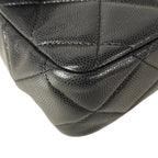 Chanel Shoulder Bag Quilted Black Gold Chain — view 6
