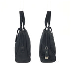 Prada Tessuto Black Silver Nylon Handbag — view 8