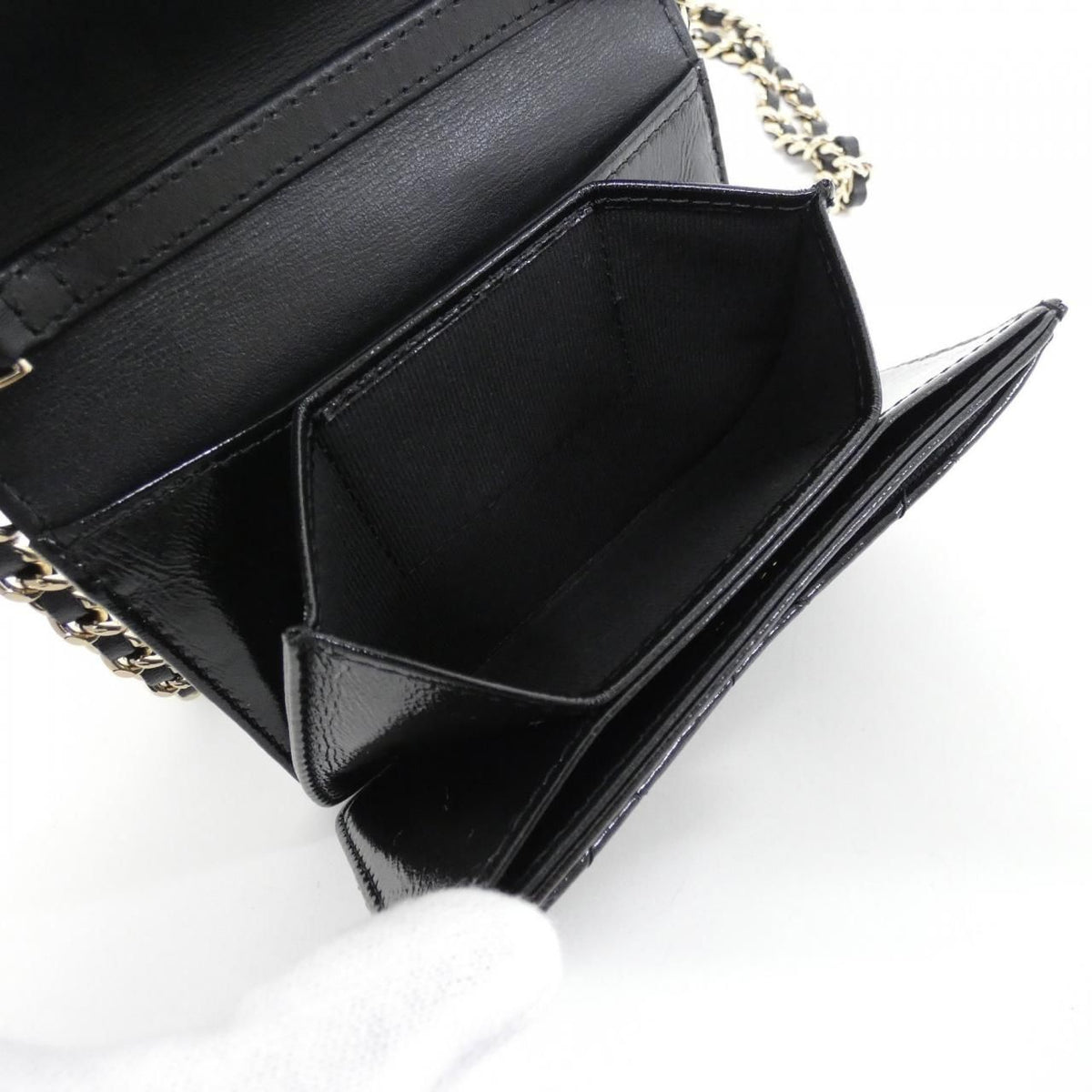 Chanel Chain Clutch Black — view 8