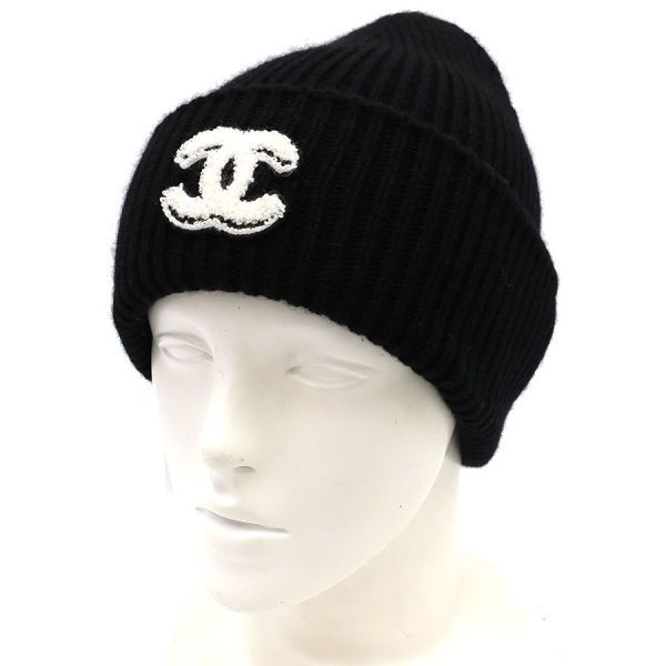 Chanel Knit Hat Black