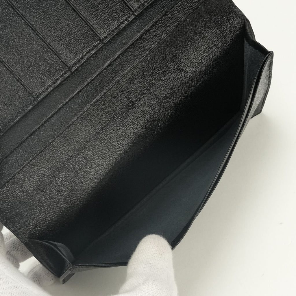 Hermes Osaka Wallet Porosas Noir Black Exotic — view 7