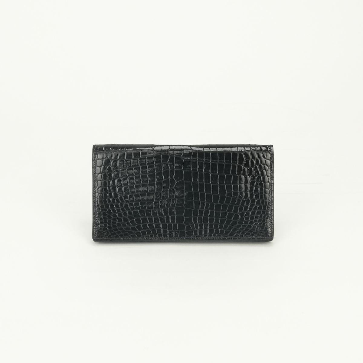 Hermes Osaka Wallet Porosas Noir Black Exotic — view 2