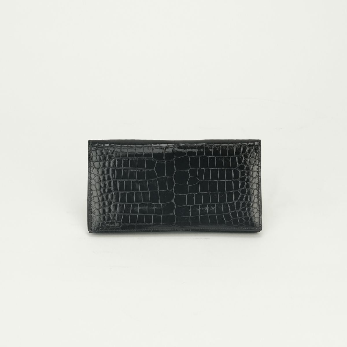 Hermes Osaka Wallet Porosas Noir Black Exotic