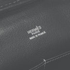 Hermes Plume 32 Tote Lycee Graphite Gray Silver Handbag — view 7
