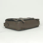 Hermes Steve Shoulder Bag Taurillon Clemence Taupe Gray Silver Messengerbag — view 5