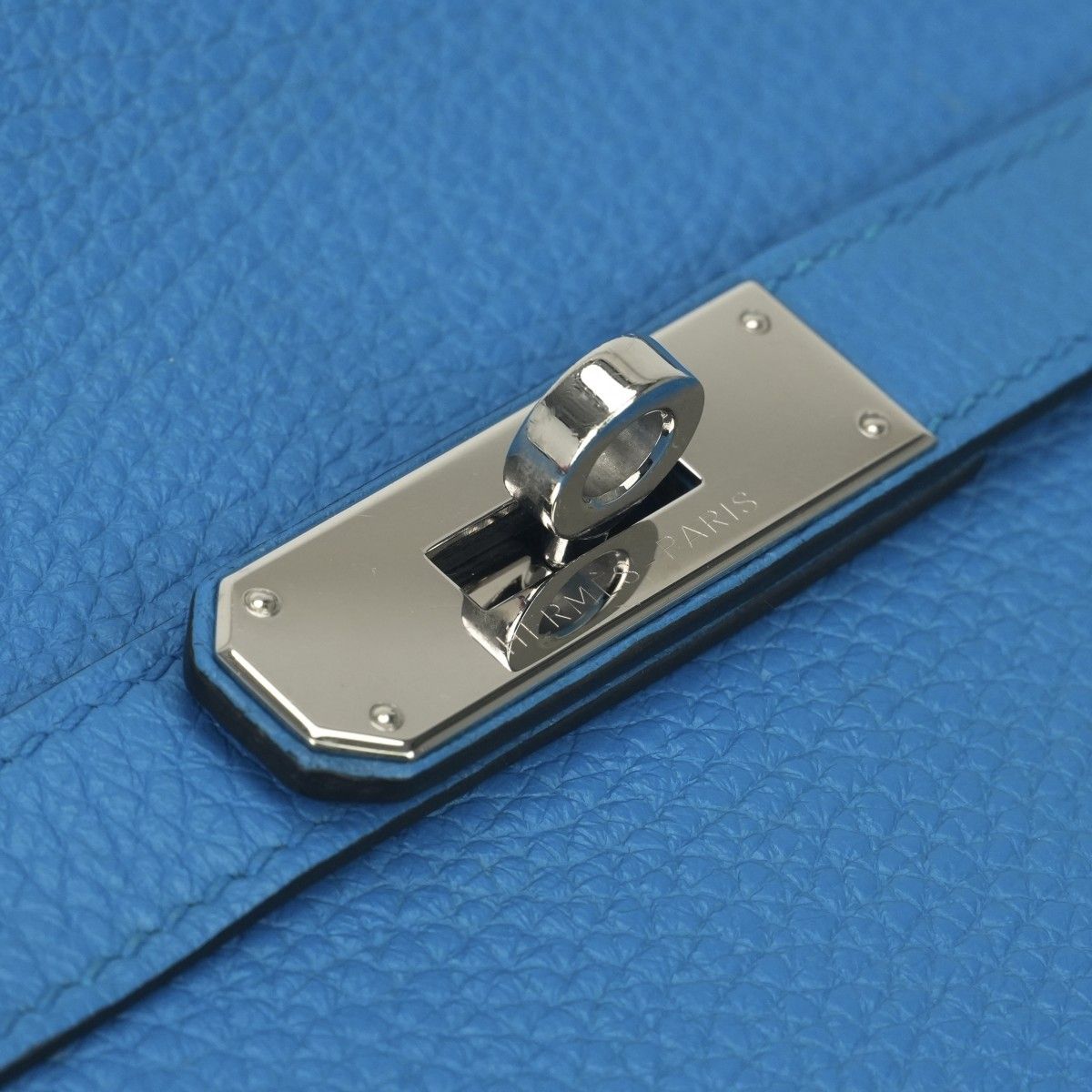 Hermes Jypsiere 28 Shoulder Bag Taurillon Clemence Blue Zanzibar Bluezanzibar — view 8