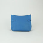 Hermes Jypsiere 28 Shoulder Bag Taurillon Clemence Blue Zanzibar Bluezanzibar — view 3