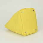 Hermes Picotin Lock PM Tote Taurillon Clemence Lime Yellow Silver — view 6