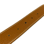 Hermes Belt 85 H Touareg Gold Black Silver Reversible — view 6