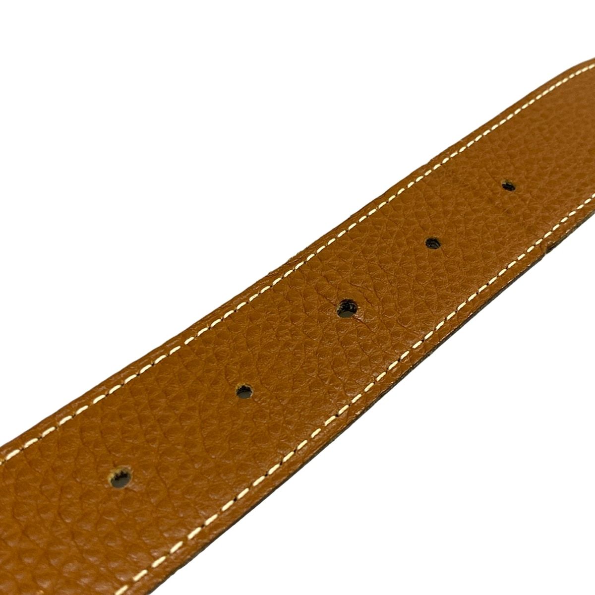 Hermes Belt 85 H Touareg Gold Black Silver Reversible — view 6