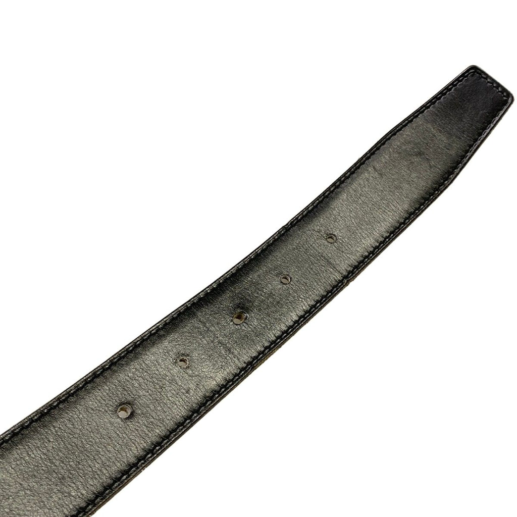 Hermes Belt 85 H Touareg Gold Black Silver Reversible — view 7