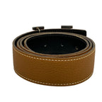 Hermes Belt 85 H Touareg Gold Black Silver Reversible — view 2
