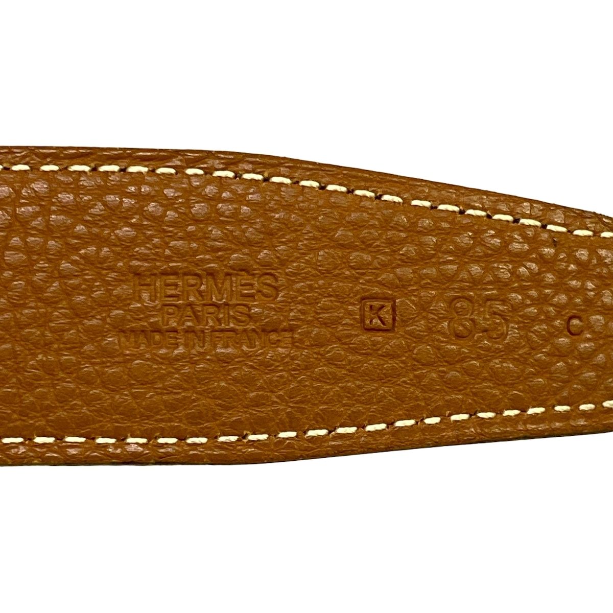 Hermes Belt 85 H Touareg Gold Black Silver Reversible — view 4