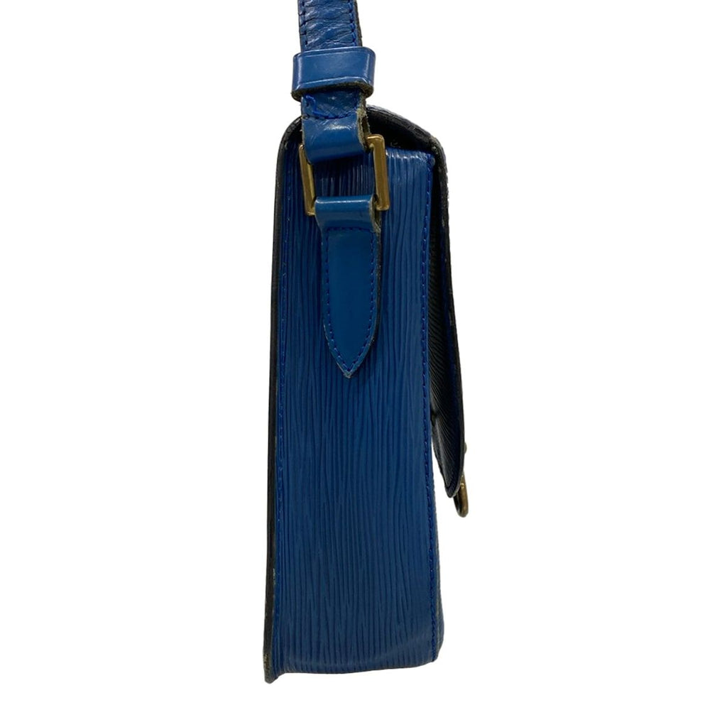 Louis Vuitton Shoulder Bag Epi Sun Crew Toledo Blue Leather — view 2