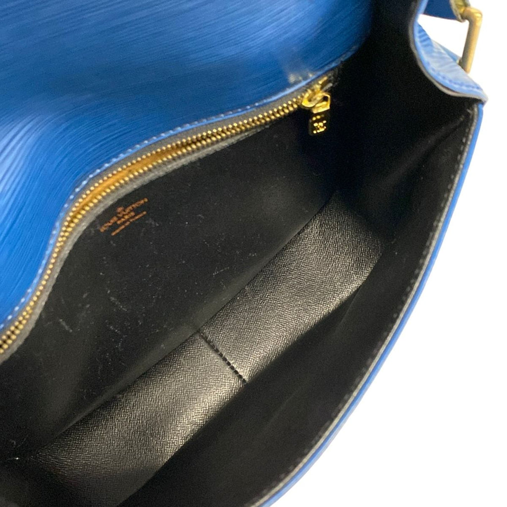 Louis Vuitton Shoulder Bag Epi Sun Crew Toledo Blue Leather — view 7