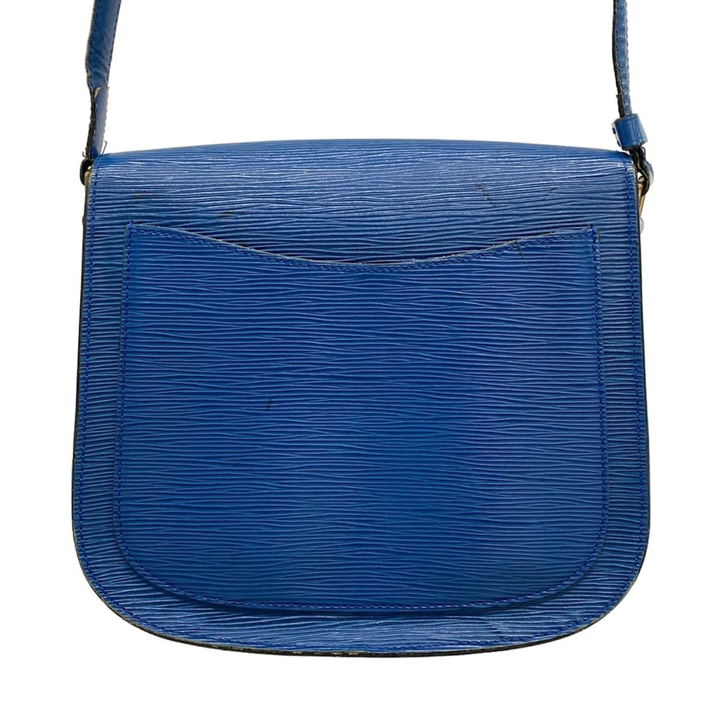 Louis Vuitton Shoulder Bag Epi Sun Crew Toledo Blue Leather — view 3