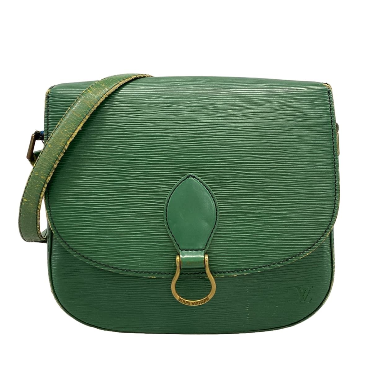 Louis Vuitton Shoulder Bag Epi Saint-cloud Borneo Green Leather