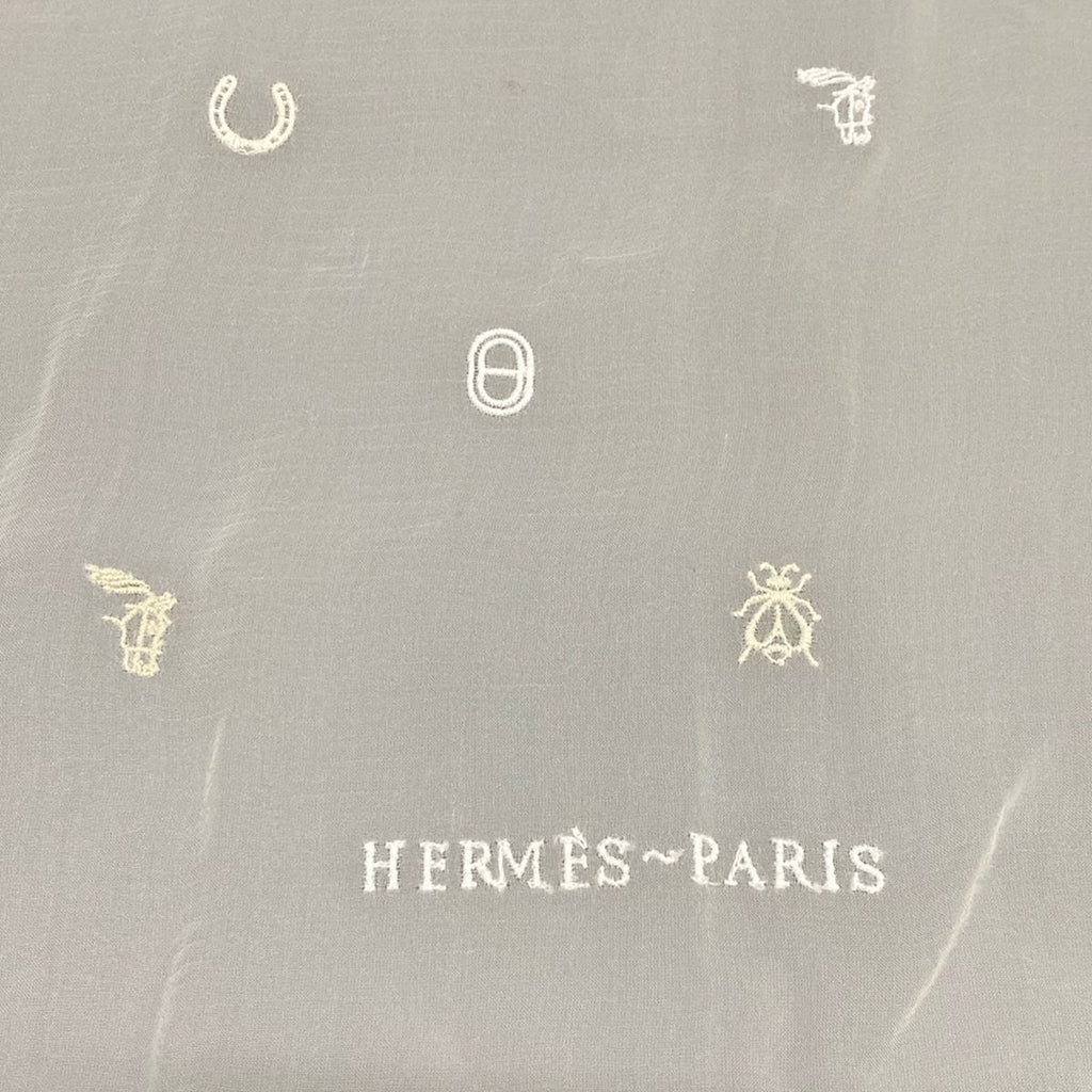 Hermes Shawl White Carre 100 Multi Charm Scarf — view 2
