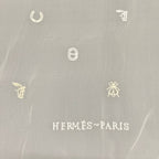 Hermes Shawl White Carre 100 Multi Charm Scarf — view 2