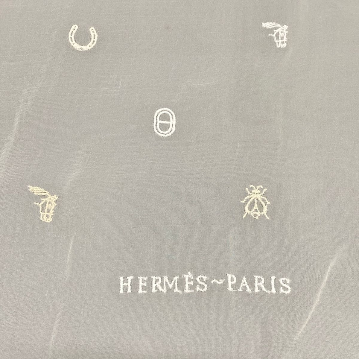 Hermes Shawl White Carre 100 Multi Charm Scarf — view 2