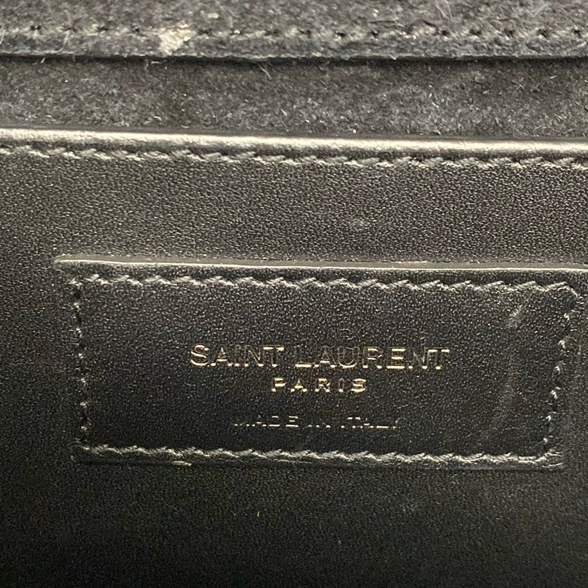 Saint Laurent Paris Shoulder Bag Kate Medium Black Brown Chain Leather — view 8
