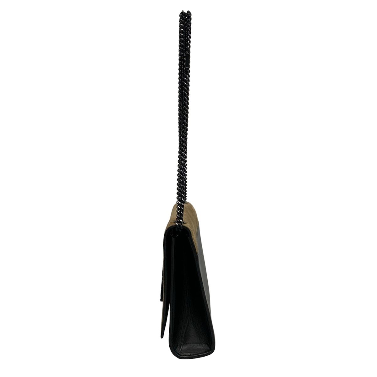 Saint Laurent Paris Shoulder Bag Kate Medium Black Brown Chain Leather — view 4