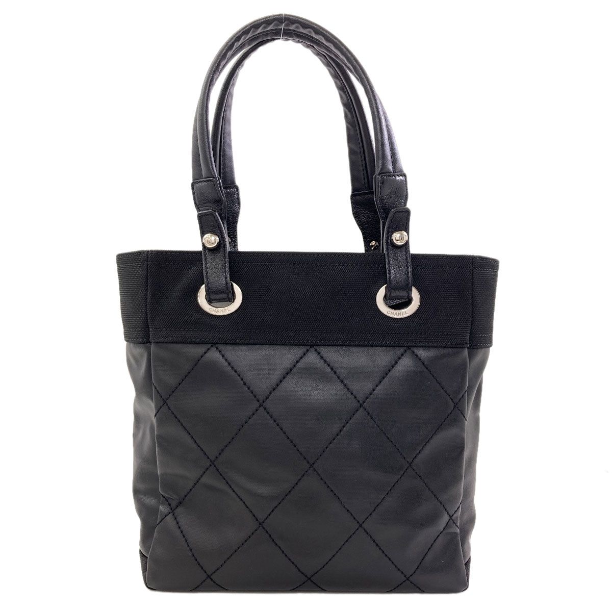Chanel Paris Biarritz Tote PM Silver — view 2