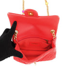 Chanel Chain Shoulder Bag CC Logo Mini Quilted Lambskin — view 5