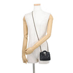 Chanel Chain Shoulder Bag CC Logo Quilted Lambskin Clutch Black — view 4