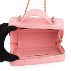 Chanel Chain Shoulder Bag CC Logo Quilted Vanity Caviar Leather — view 6