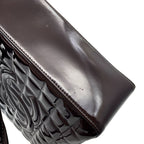 Chanel Tote CC Logo Choco Bar Patent — view 7