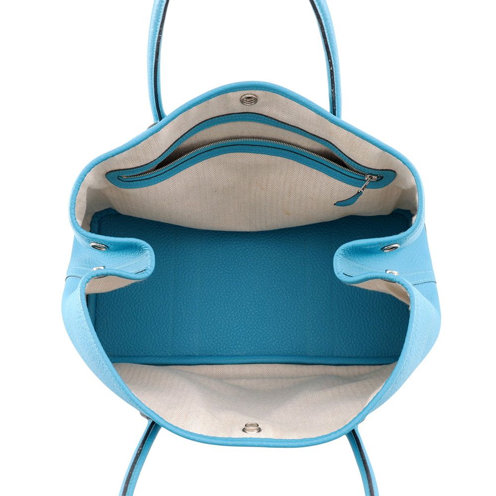 Hermes Tote Garden Party PM Cobalt Silver Negonda — view 5