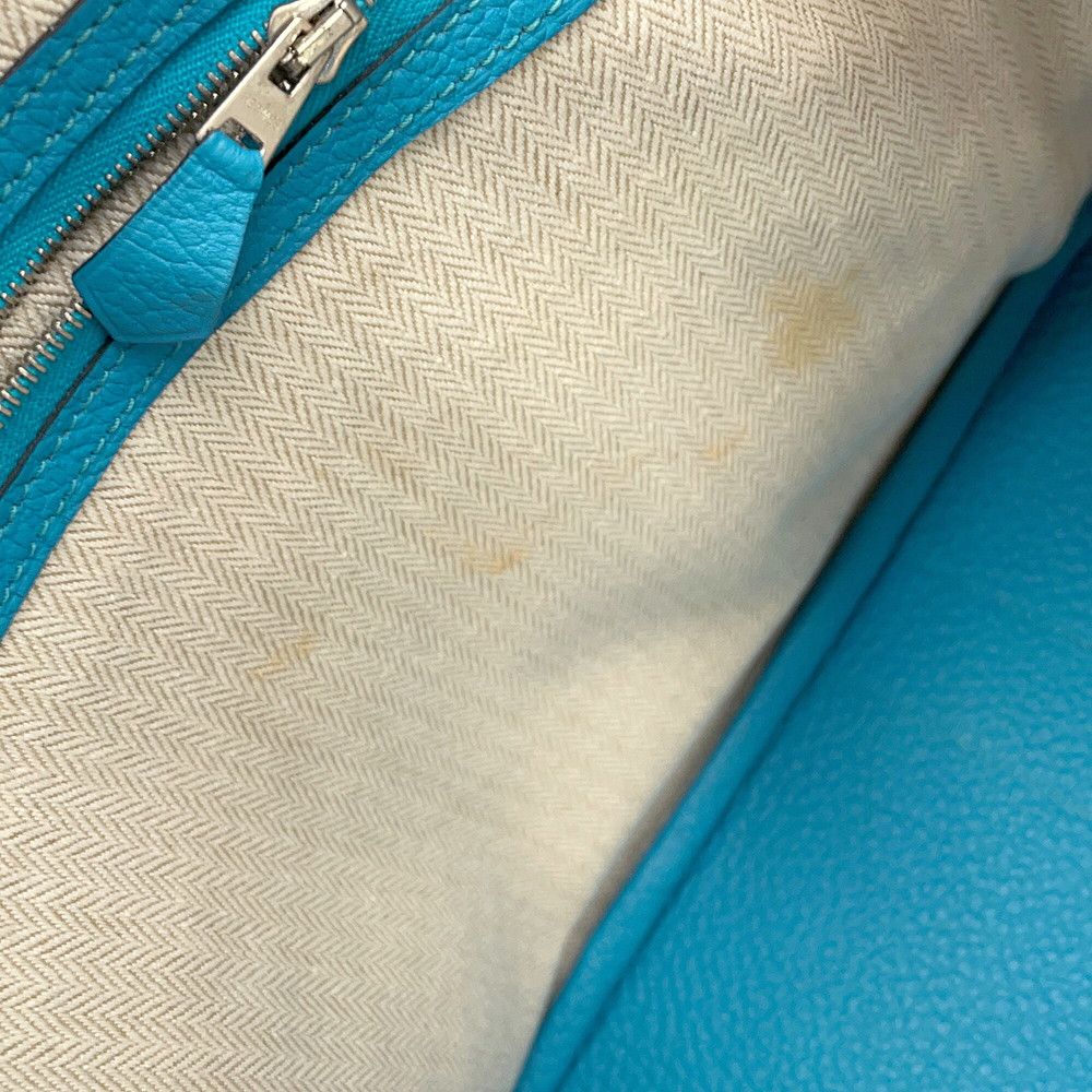 Hermes Tote Garden Party PM Cobalt Silver Negonda — view 6