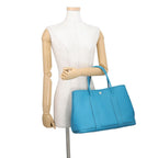 Hermes Tote Garden Party PM Cobalt Silver Negonda — view 4