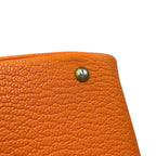 Hermes Handbag Plume Mini Orange Silver Chevre Mysore Bag — view 8