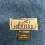 Hermes Scarf Navy Cashmere — view 2
