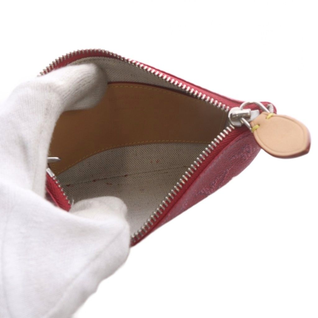 Louis Vuitton Monogram Heritage Pochette Cles Card Key Case Pondicherry Pink — view 5