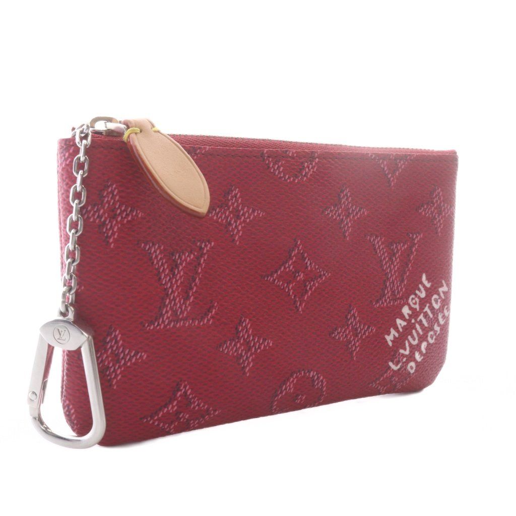 Louis Vuitton Monogram Heritage Pochette Cles Card Key Case Pondicherry Pink — view 4