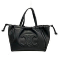 Celine Tote Small Cabas Drawstring Cuir Triomphe Black