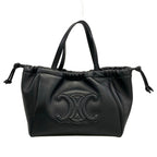 Celine Tote Small Cabas Drawstring Cuir Triomphe Black
