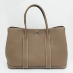 Hermes Garden Party TPM Etoupe Silver Negonda Tote Leather Beige — view 8