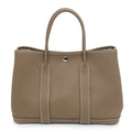 Hermes Garden Party TPM Etoupe Silver Negonda Tote Leather Beige