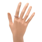 Celine Ring Single Character Pink Gold 18k Stone — view 7