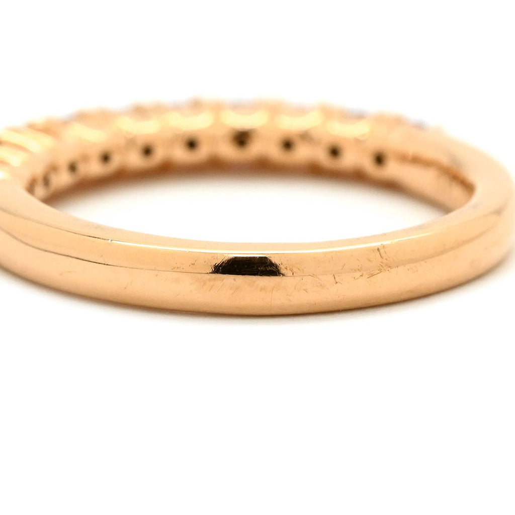 Celine Ring Single Character Pink Gold 18k Stone — view 4