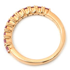 Celine Ring Single Character Pink Gold 18k Stone — view 2