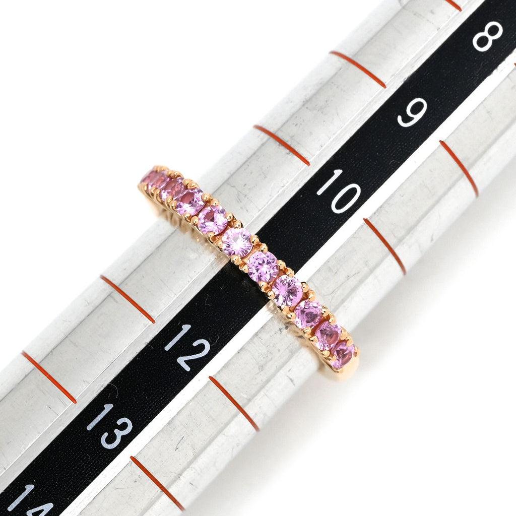 Celine Ring Single Character Pink Gold 18k Stone — view 6