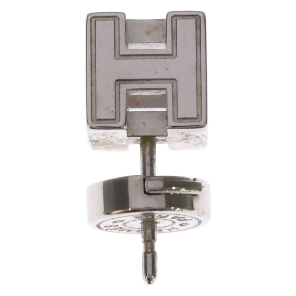 Hermes H Cube Earrings Silver — view 4