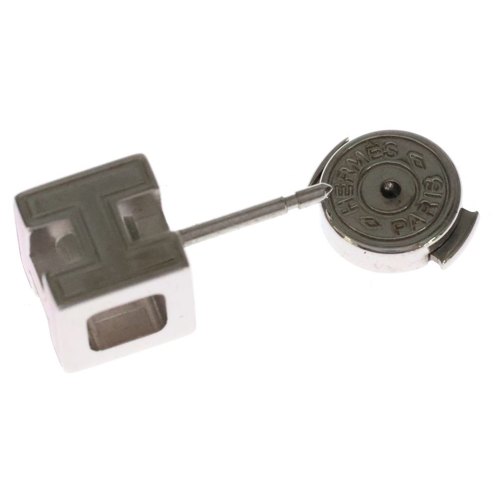 Hermes H Cube Earrings Silver — view 5